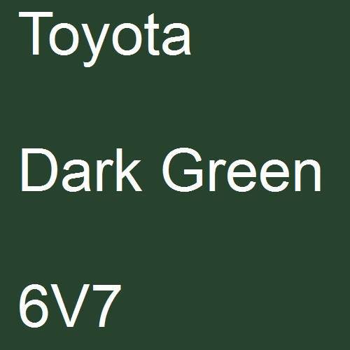 Toyota, Dark Green, 6V7.